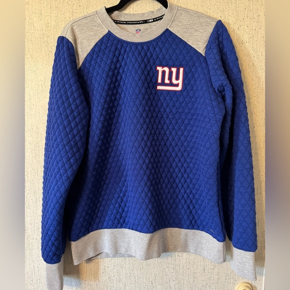MSX by Michael Strahan for NFL Women's Quilted Crewneck NY GIANTS  NWOT - Picture 1 of 5